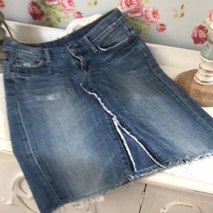 Anthro Citizens of Humanity Upcycled Jean Skirt